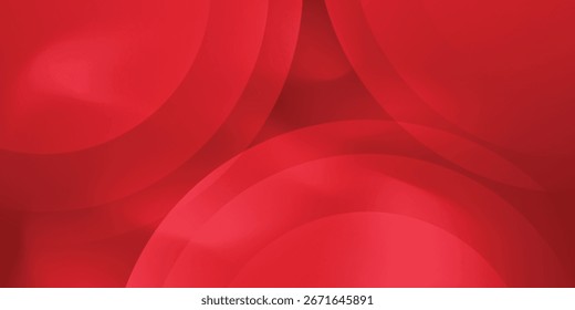 Fondo abstracto rojo. Composición de Formas dinámicas. Vector abstracto moderno