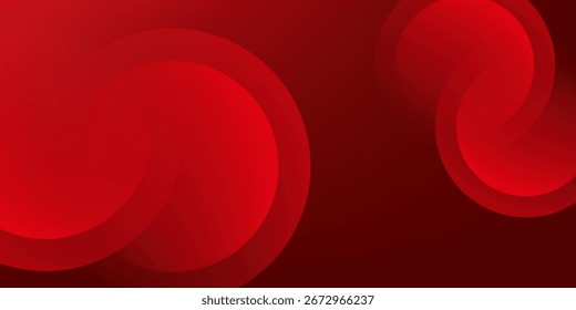 Red abstract background. Dynamic shapes composition. Eps10 vector