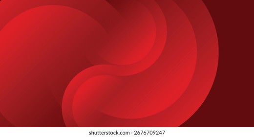 Fondo abstracto rojo. Composición de Formas dinámicas. Ilustración de Vector
