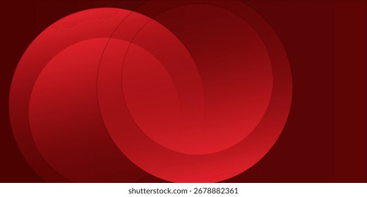 Red abstract background. Dynamic shapes composition. Eps10 vector