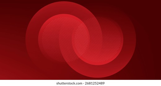 Red abstract background. Dynamic shapes composition. Eps10 vector