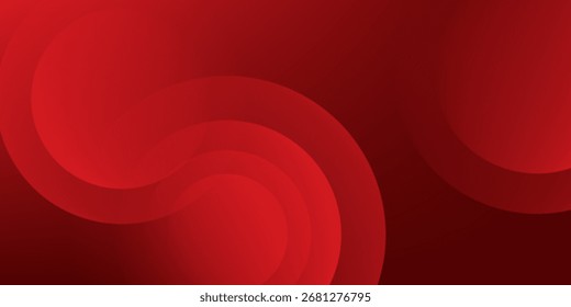 Fundo abstrato vermelho. Composição de formas dinâmicas. Vetor Eps10