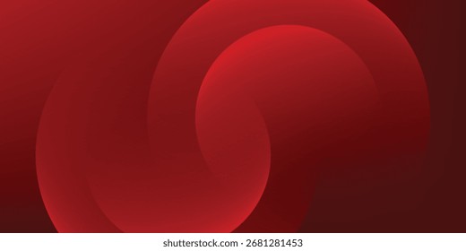 Fundo abstrato vermelho. Composição de formas dinâmicas. Ilustração de vetor