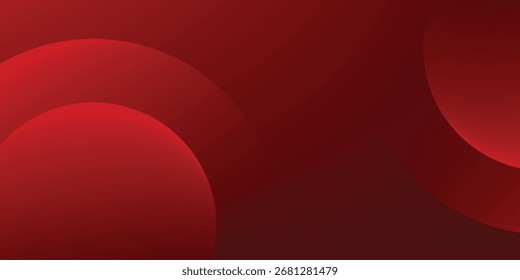 Red abstract background. Dynamic shapes composition. Eps10 vector