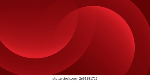 Red abstract background. Dynamic shapes composition. Eps10 vector