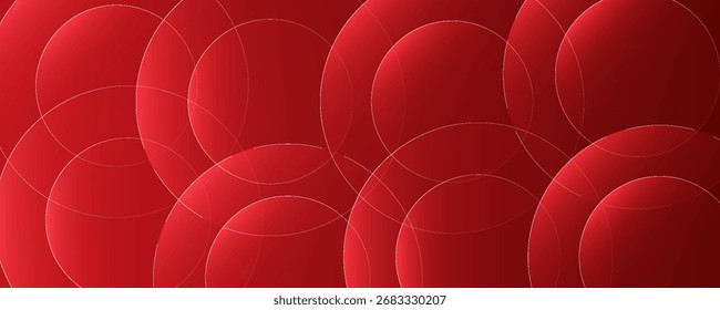 Red abstract background. Dynamic shapes composition. Eps10 vector