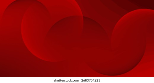 Fundo abstrato vermelho. Composição de formas dinâmicas. Vetor Eps10