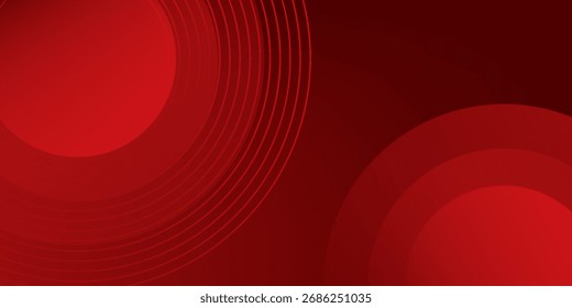 Red abstract background. Dynamic shapes composition. Eps10 vector
