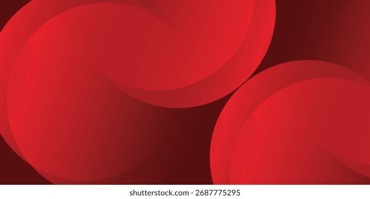 Fondo abstracto rojo. Composición de Formas dinámicas. Vector Eps10