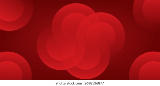 Fondo abstracto rojo. Composición de Formas dinámicas. Ilustración vectorial Eps10