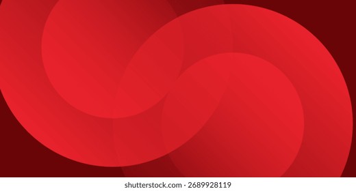 Fundo abstrato vermelho. Composição de formas dinâmicas. 