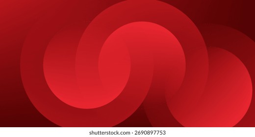Fondo abstracto rojo. Composición de Formas dinámicas. Vector Eps10