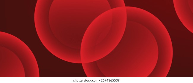 Fondo abstracto rojo. Composición de Formas dinámicas. Vector Eps10