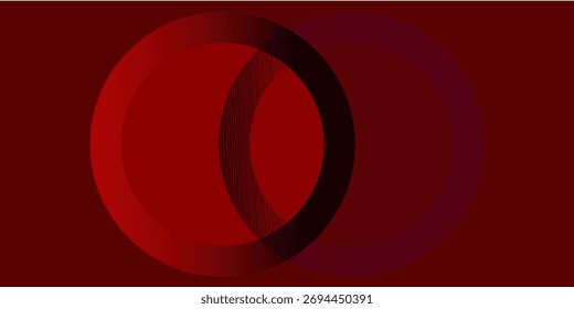 Red abstract background. Dynamic shapes composition.