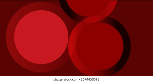 Red abstract background. Dynamic shapes composition.