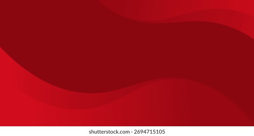 Fondo abstracto rojo con Formas dinámicas composición simple