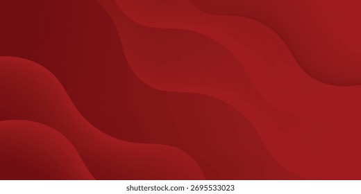 Fondo abstracto rojo con Formas dinámicas composición simple