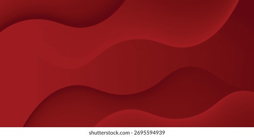 Roter abstrakter Hintergrund mit dynamischen Formen Zusammensetzung einfach