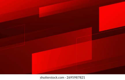Roter abstrakter Hintergrund. Dynamische Formenzusammensetzung. EPS10-Vektor