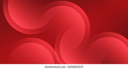 Fundo abstrato vermelho. Composição de formas dinâmicas. Vetor Eps10