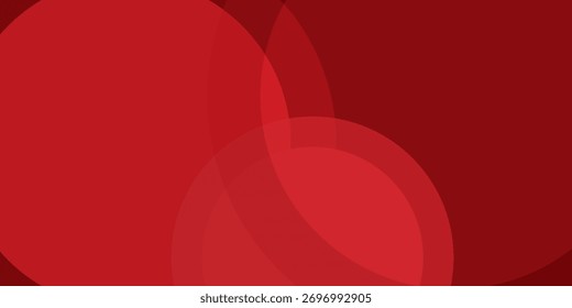 Red abstract background. Dynamic shapes composition, vector
