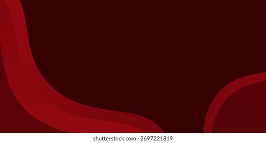 Fondo abstracto rojo con Formas dinámicas composición simple