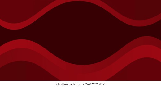 Fondo abstracto rojo con Formas dinámicas composición simple