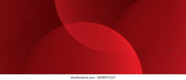 Red abstract background. Dynamic shapes composition. Eps10 vector