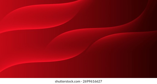 Fondo abstracto rojo con composición de Formas dinámicas simple. Diseño moderno de moda en Ilustración vectorial