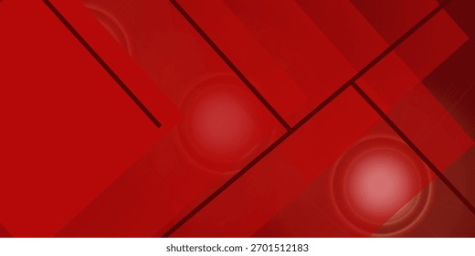 Red abstract background. Dynamic shapes composition. Eps10 vector