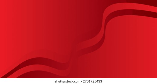 Fondo abstracto rojo con Formas dinámicas composición simple