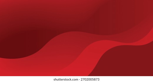Fondo abstracto rojo con Formas dinámicas composición simple