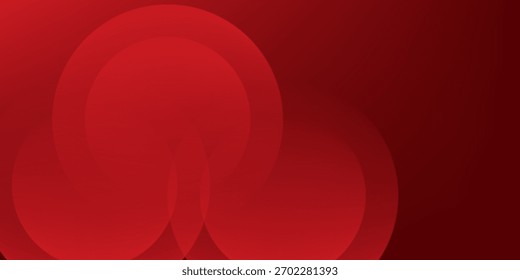 Fundo abstrato vermelho. Composição de formas dinâmicas. Vetor Eps10