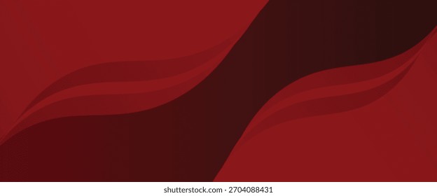 Fondo abstracto rojo con Formas dinámicas composición simple