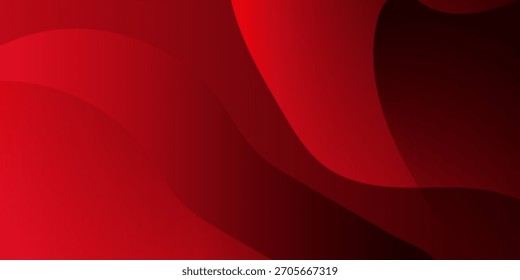 Fundo abstrato vermelho com formas dinâmicas composição simples