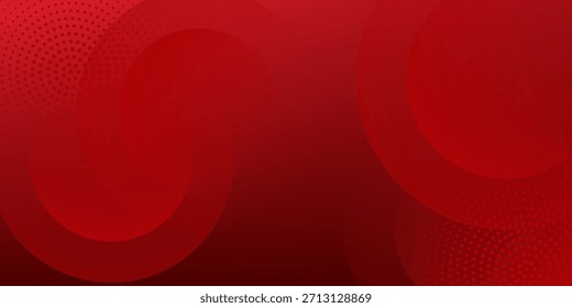 Red abstract background. Dynamic shapes composition. Eps10 vector