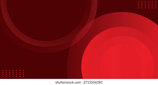 Red abstract background. Dynamic shapes composition. Eps10 vector