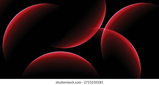 Fundo abstrato vermelho. Composição de formas dinâmicas.