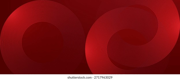 Red abstract background. Dynamic shapes composition. Eps10 vector