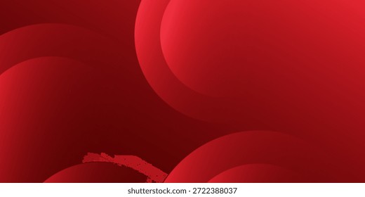 Fundo abstrato vermelho. Composição de formas dinâmicas