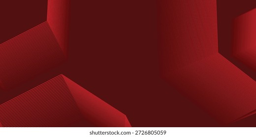 Fundo abstrato vermelho. Composição de formas dinâmicas. Vetor Eps10