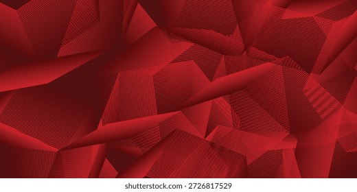 Fondo abstracto rojo. Composición de Formas dinámicas. Vector Eps10