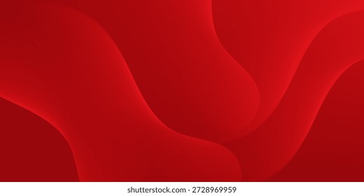 Fondo abstracto rojo con Formas dinámicas composición simple