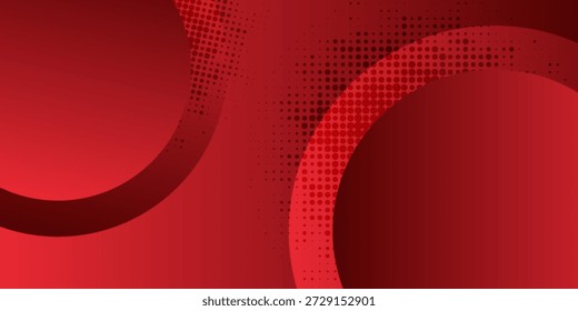 Fondo abstracto rojo. Composición de Formas dinámicas. Vector Eps10	