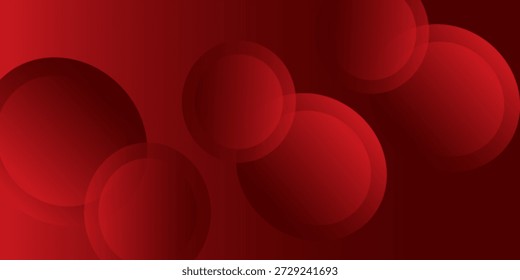 Fundo abstrato vermelho. Composição de formas dinâmicas. Vetor Eps10