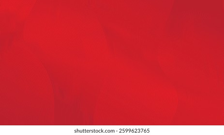Red abstract background with dynamic wave patterns, smooth gradients, and a modern optical effect, ideal for futuristic designs, digital textures, or creative graphic elements.
