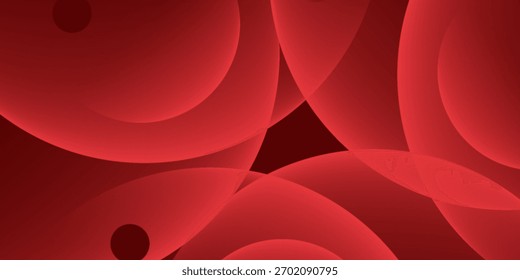 Red abstract background. Elegant Dynamic shapes composition. Eps10 vector