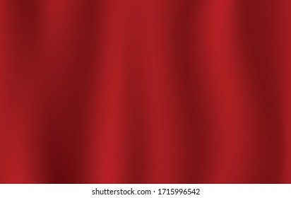 Red abstract background, fabric texture.