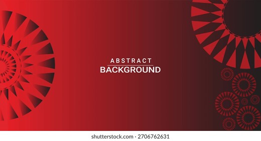 Fondo Abstractas rojo con patrones circulares geométricos