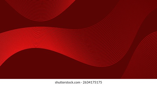 red abstract background. Geometric lines pattern. Modern shiny blue gradient lines. Futuristic technology graphic design. Suit for business, cover, header, wallpaper, corporate, website, flyer